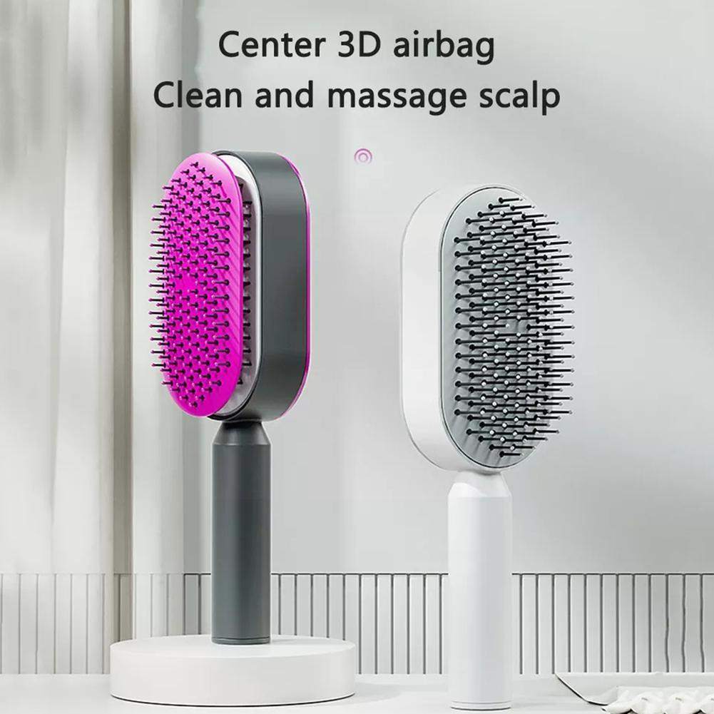 Self-Cleaning 3D Hair Growth Comb