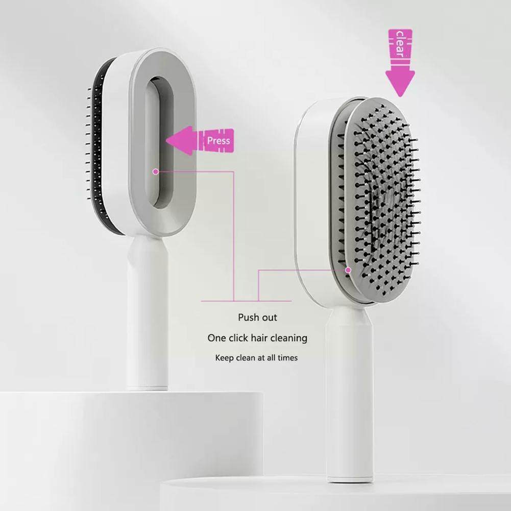 Self-Cleaning 3D Hair Growth Comb