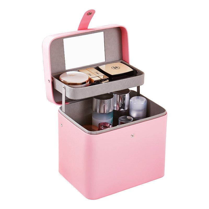 Large Capacity Portable PU Cosmetic Case