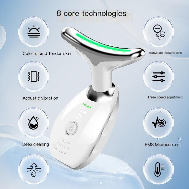 Face Neck Massager Ems Thermal Neck Lifting