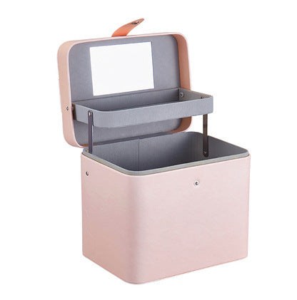 Large Capacity Portable PU Cosmetic Case