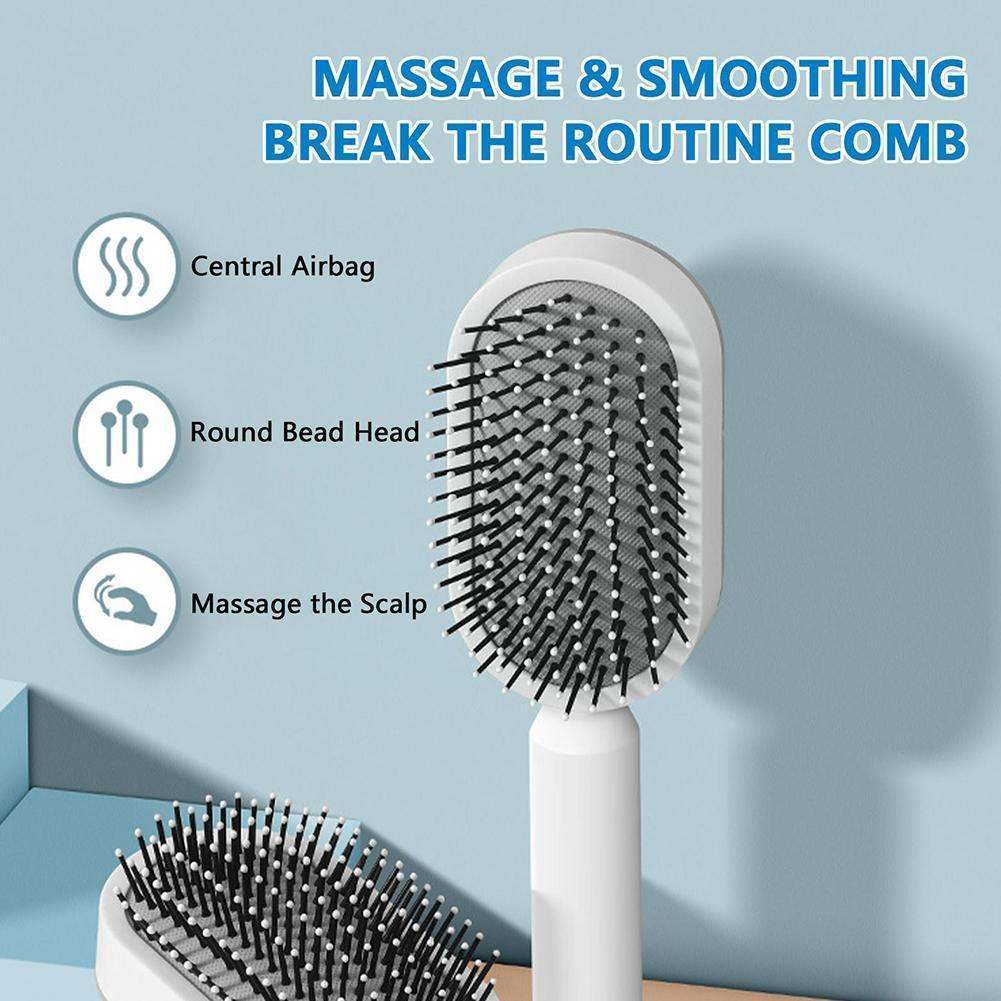 Self-Cleaning 3D Hair Growth Comb