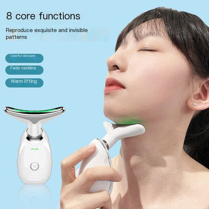 Face Neck Massager Ems Thermal Neck Lifting